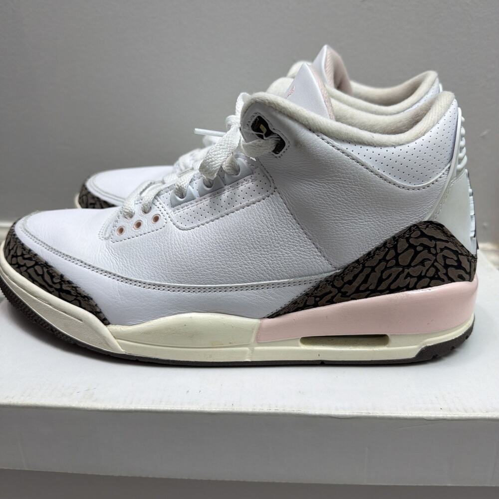 Nike Air Jordan 3 Retro Neapolitan White Brown Pink CK9246-102 Women Size 11.5